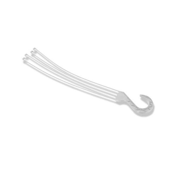 Felton FPH2597 Plastic Flower Pot Hanger, 56 × 6.5 × 1.5 cm, White
