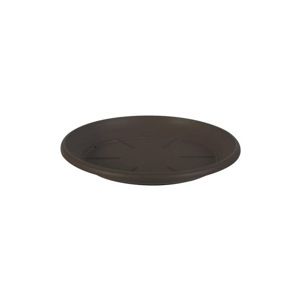 Felton FBL120 round saucer in Dark Brown, 24 × 24 × 4 cm