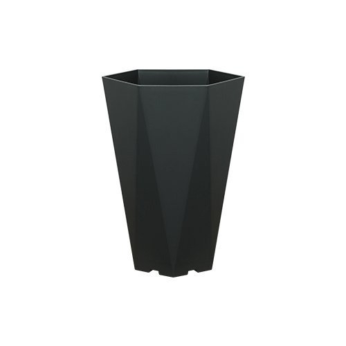 Felton FBL2776 hexagon flower pot in Grey, 29 × 25 × 40 cm