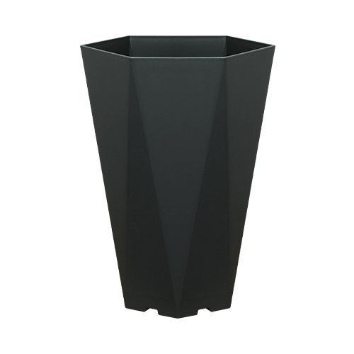 Felton FBL2778 hexagon flower pot in Grey, 39 × 39 × 58 cm