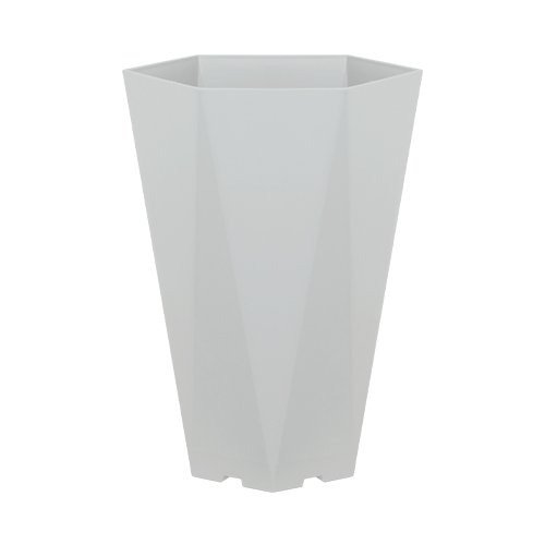 Felton FBL2778 hexagon flower pot in White, 39 × 39 × 58 cm
