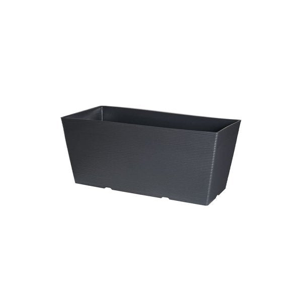 Felton FBL2480 rectangular flower pot in Grey, 46 × 22 × 20 cm
