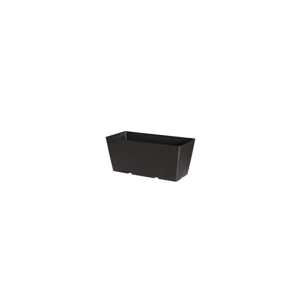 Felton FBL2651 rectangular flower pot in Dark Brown, 26 × 12 × 10 cm