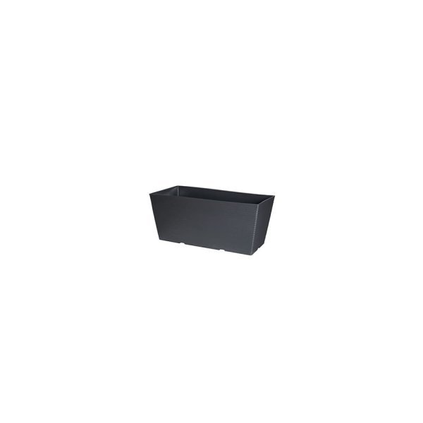 Felton FBL2651 rectangular flower pot in Grey, 26 × 12 × 10 cm