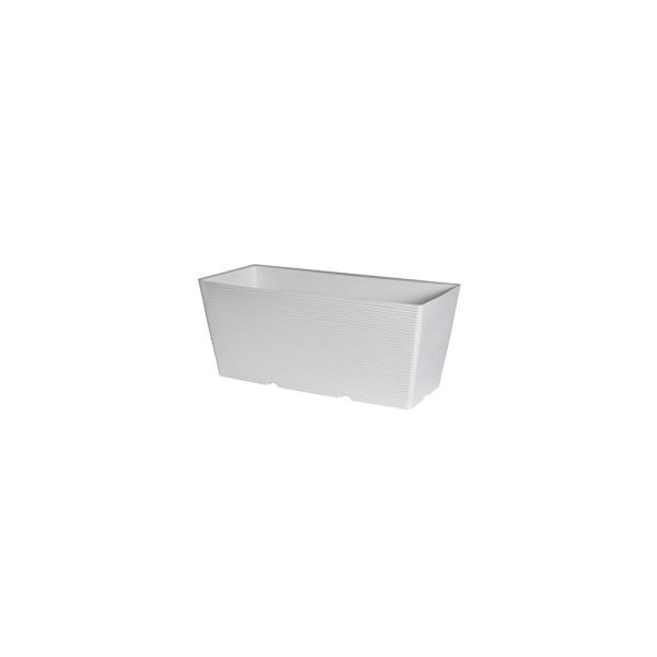 Felton FBL2652 rectangular flower pot in White, 36 × 16 × 14 cm