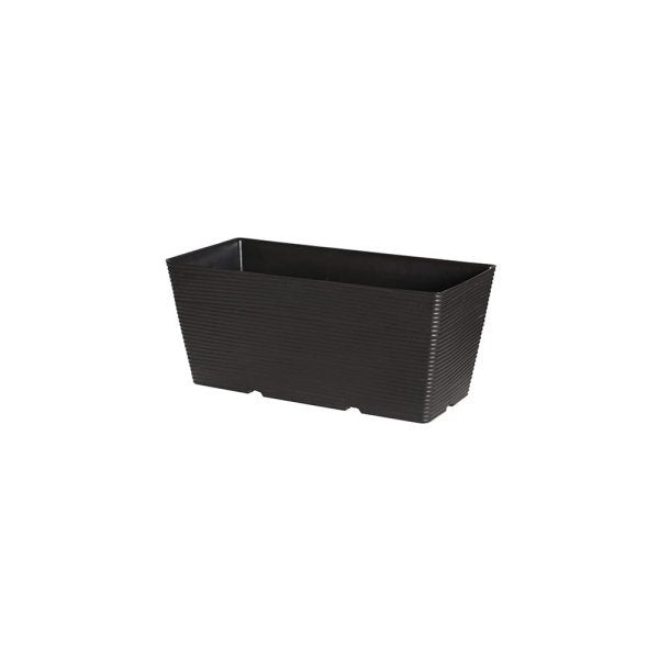 Felton FBL2653 rectangular flower pot in Dark Brown, 40 × 19 × 17 cm