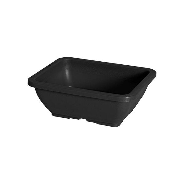Felton FBL2695 rectangular flower pot in Dark Grey, 20 × 16 × 7.5 cm