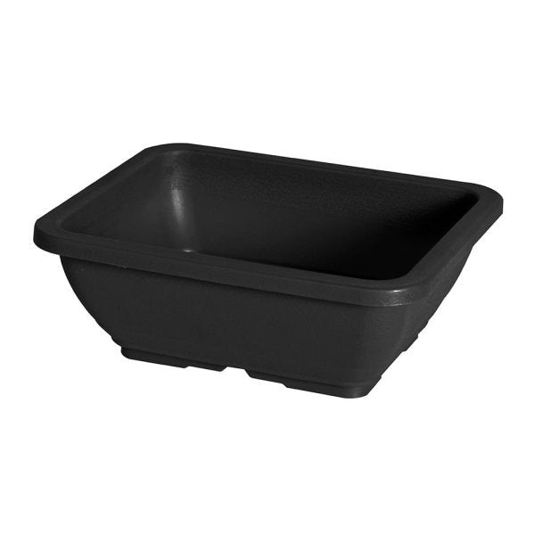 Felton FBL2699 rectangular flower pot in Dark Grey, 42 × 36 × 17 cm