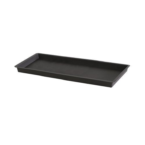 Felton GDN3681 Rectangular Flower Pot Saucer, 77 × 31.7 × 4.6 cm, Dark Brown Saucer
