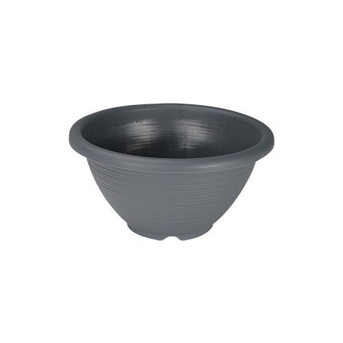 Felton FBL2456 round flower pot in Grey, 45 × 45 × 23 cm
