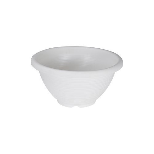 Felton FBL2456 round flower pot in White, 45 × 45 × 23 cm