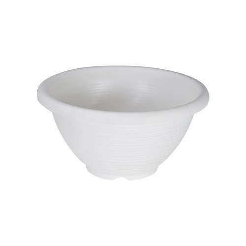 Felton FBL2457 round flower pot in White, 55 × 55 × 23 cm
