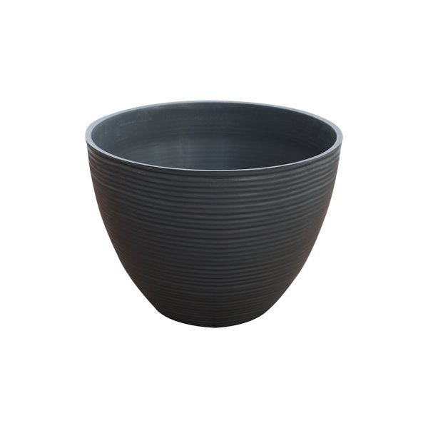 Felton FBL2476 round flower pot in Grey, 12 × 12 × 12 cm