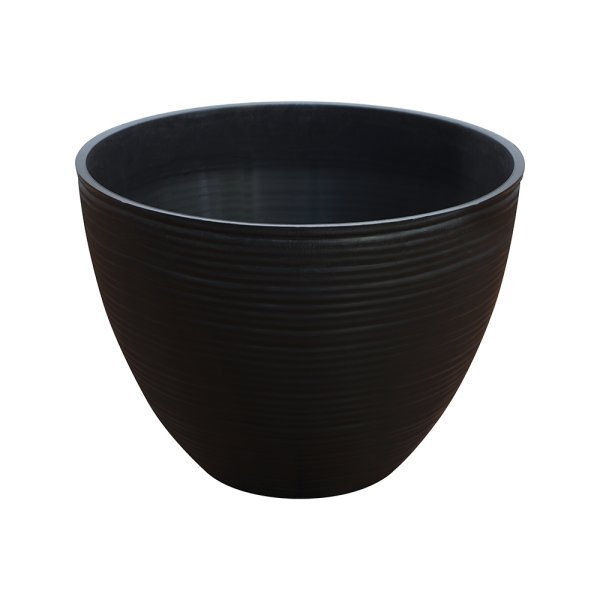 Felton FBL2479 round flower pot in Dark Brown, 26 × 26 × 19 cm