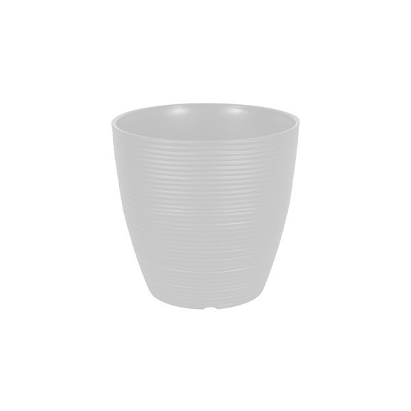 Felton FBL2550 round flower pot in White, 20 × 20 × 23 cm