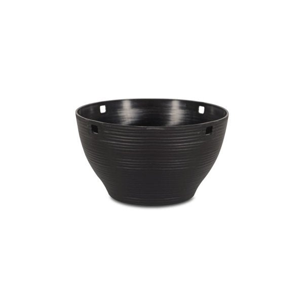 Felton FBL2571H round flower pot in Dark Brown, 19 × 19 × 13 cm