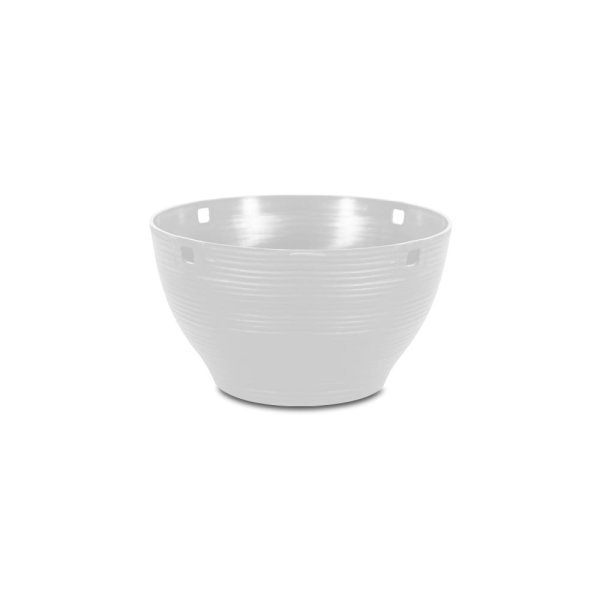 Felton FBL2571H round flower pot in White, 19 × 19 × 13 cm