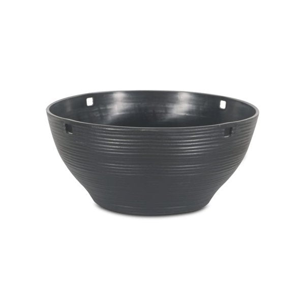 Felton FBL2573H round flower pot in Dark Grey, 31 × 31 × 14 cm