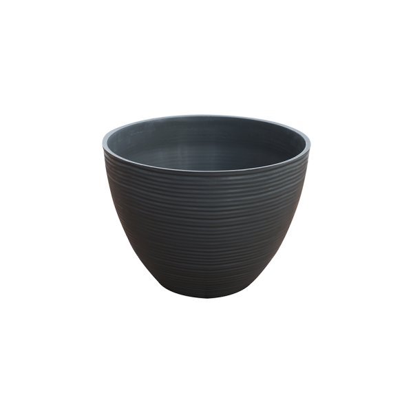 Felton FBL2629 round flower pot in Grey, 8 × 8 × 7 cm