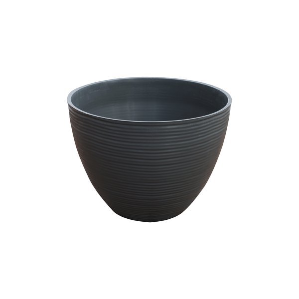 Felton FBL2630 round flower pot in Grey, 10 × 10 × 9 cm