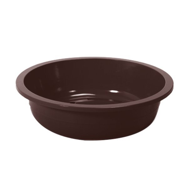 Felton FGP331 Round Plastic Gardening Bowl, 69 × 69 × 17.5 cm, Dark Brown