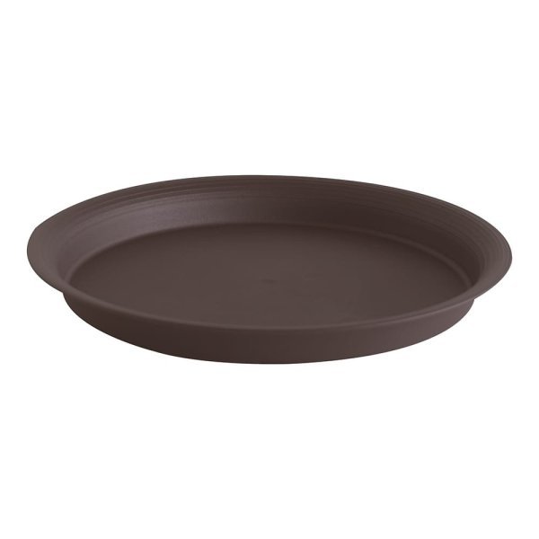 Felton FBL2533 Round Flower Pot Saucer, 32 × 32 × 3.2 cm, Dark Brown Saucer