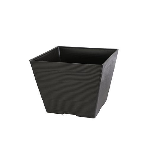 Felton FBL2493 square flower pot in Dark Brown, 39 × 39 × 29 cm