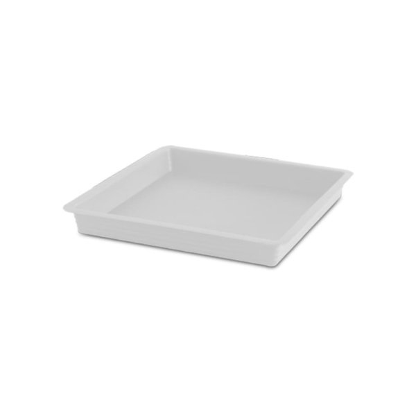 Felton FBL2505 square saucer in White, 21.5 × 21.5 × 3.2 cm
