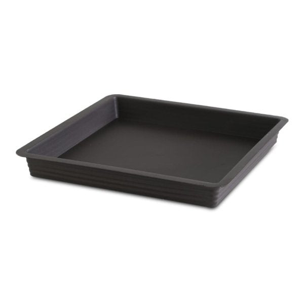Felton FBL2507 square saucer in Dark Brown, 30 × 30 × 3.2 cm