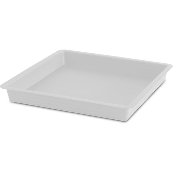Felton FBL2508 square saucer in White, 37 × 37 × 3.5 cm