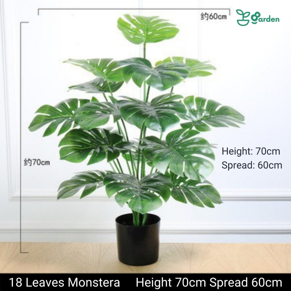 Artificial Indoor Plants & Woven Basket Options – product details view 4