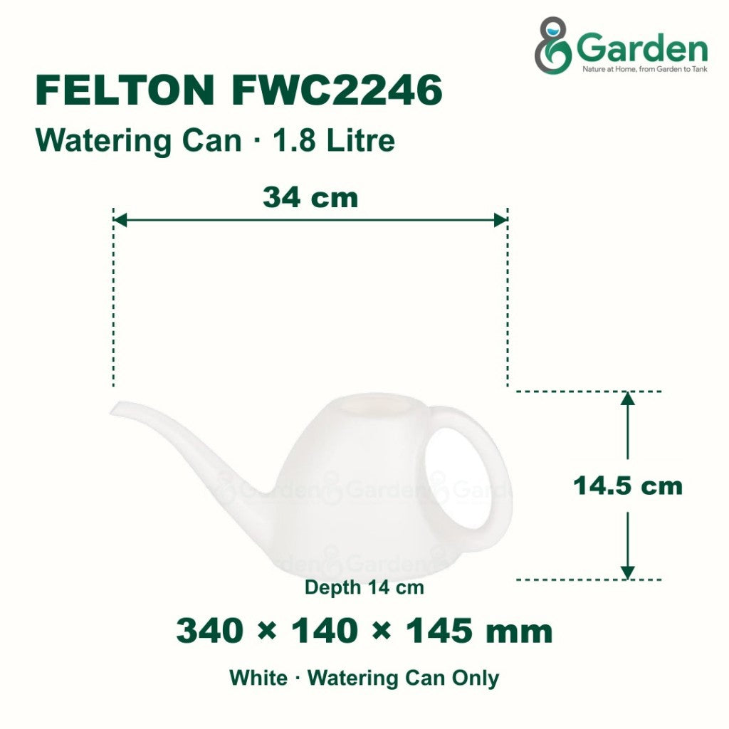 Felton FWC2246 1.8L Plastic Watering Can – product guide