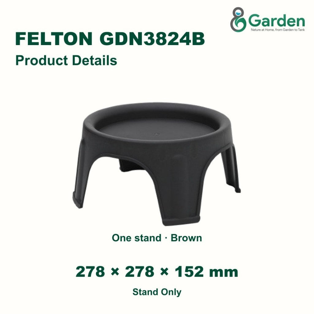 Felton GDN3824B Round Flower Pot Stand 27.8cm – product guide