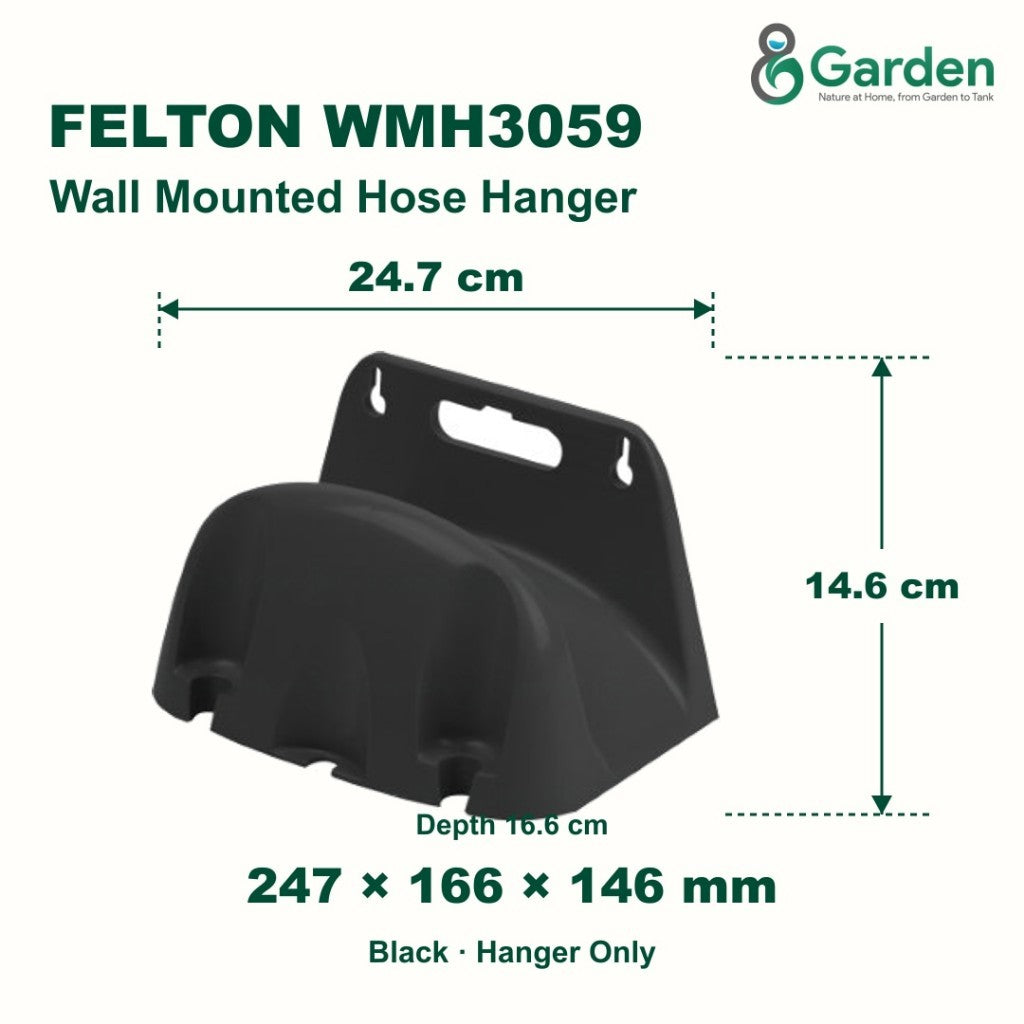 Felton WMH3059 Wall Mounted Garden Hose Hanger – product guide
