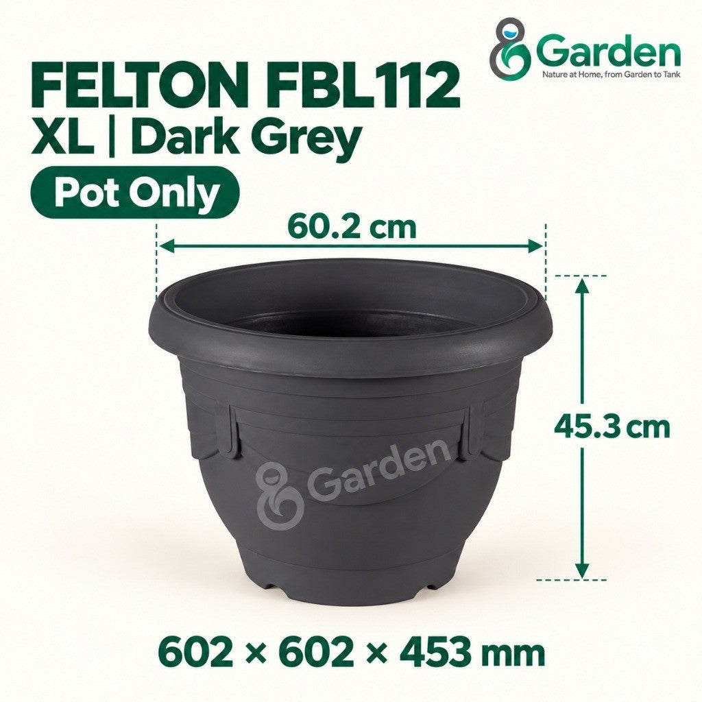 Felton FBL112 Round Plastic Flower Pot 60.2cm – product guide