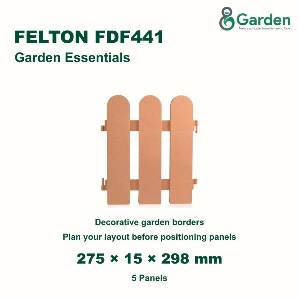 Felton FDF441 Decorative Garden Border Fence – 5 Pieces – product guide
