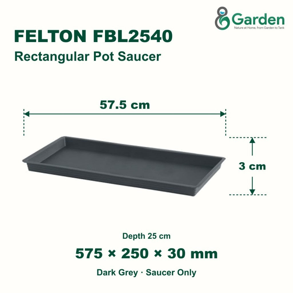 Felton FBL2540 Rectangular Flower Pot Saucer 57.5cm – product guide