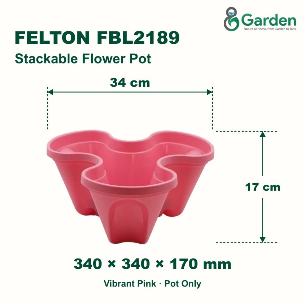 Felton FBL2189 Round Plastic Flower Pot 34cm – product guide