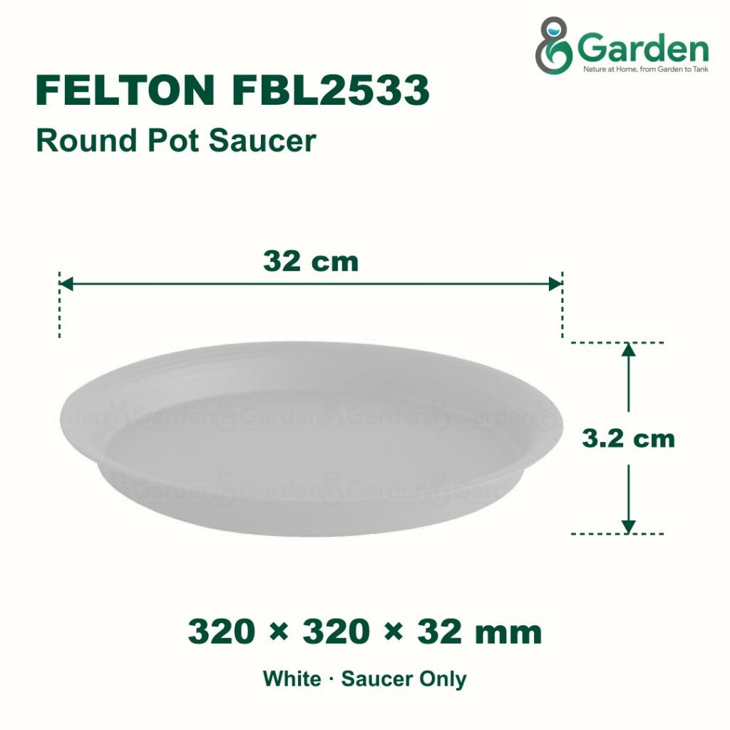 Felton FBL2533 Round Flower Pot Saucer 32cm – product guide