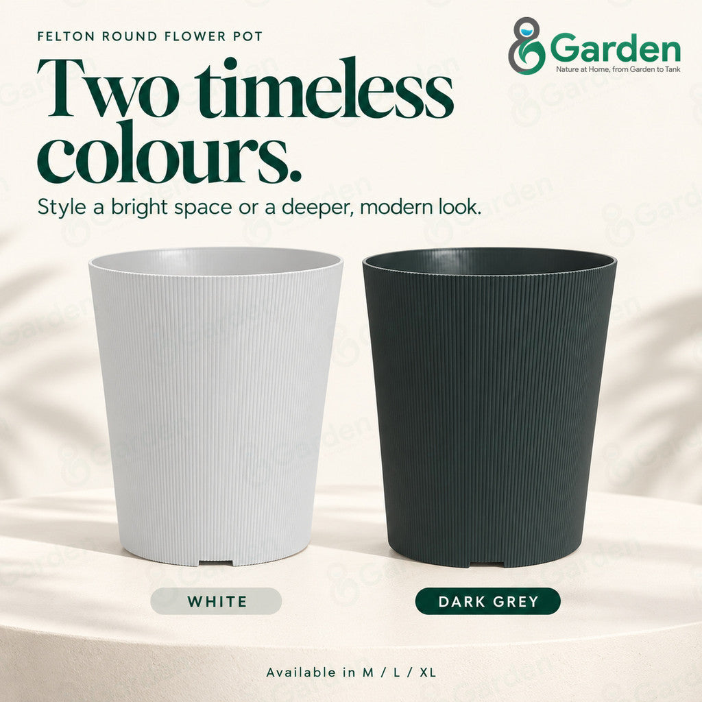 Felton FBL2765 Round Plastic Flower Pot 26cm – product and size guide