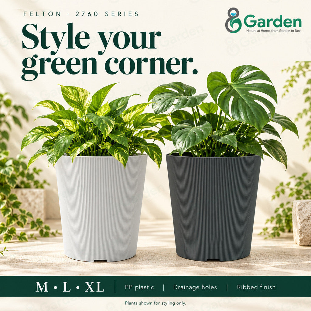 Felton FBL2765 Round Plastic Flower Pot 26cm – product and size guide