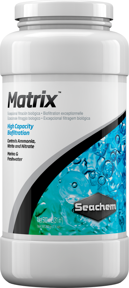Seachem Matrix Biological Aquarium Filter Media – 500 mL / 1 L / 4 L – 500 mL