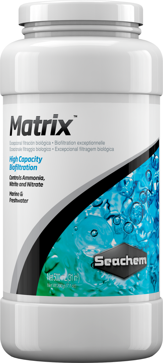 Seachem Matrix Biological Aquarium Filter Media – 500 mL / 1 L / 4 L – 500 mL
