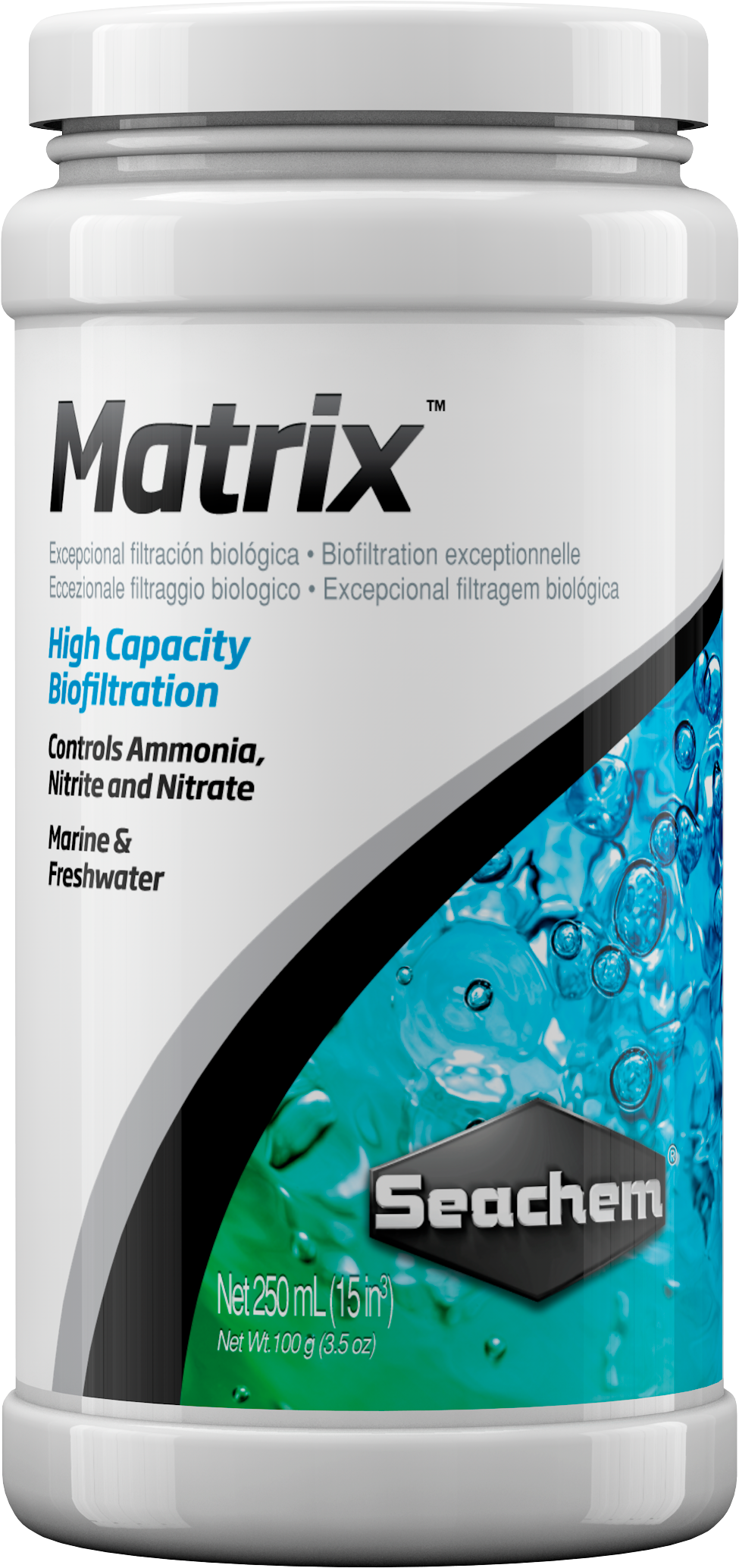 Seachem Matrix Biological Aquarium Filter Media – 250 mL