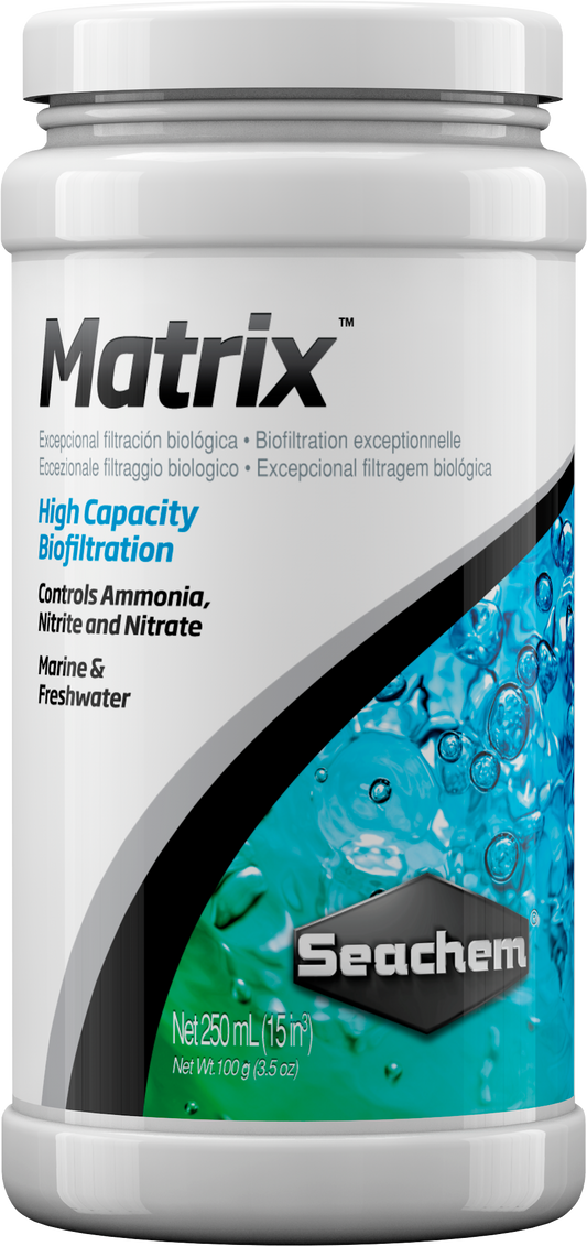 Seachem Matrix Biological Aquarium Filter Media – 250 mL