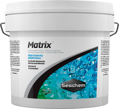 Seachem Matrix Biological Aquarium Filter Media – 500 mL / 1 L / 4 L – 4 L