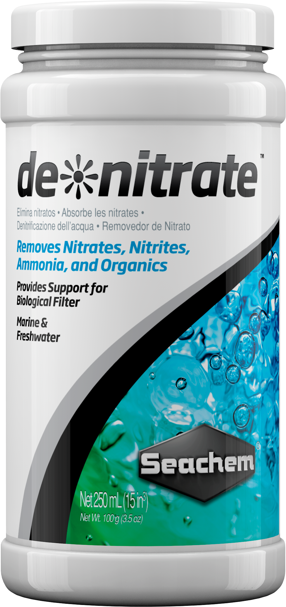Seachem de*nitrate Biological Nitrate Filter Media – 100 mL / 250 mL – 250 mL