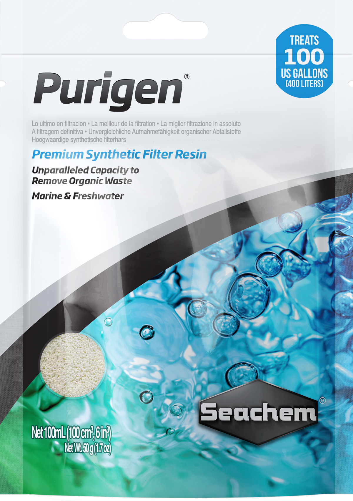 Seachem Purigen Organic Waste Filter Media – 100 mL