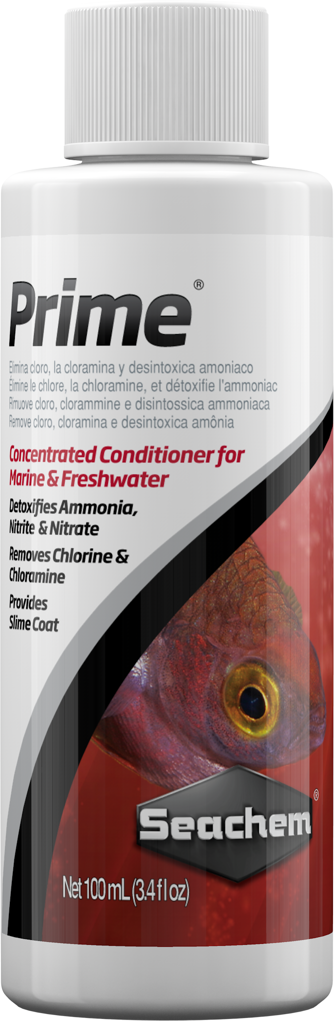 Seachem Prime Aquarium Water Conditioner – 50ml / 100ml / 500ml / 1000ml – 100ml
