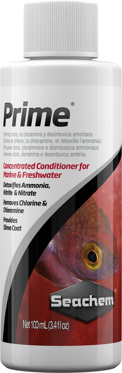 Seachem Prime Aquarium Water Conditioner – 50ml / 100ml / 500ml / 1000ml – 100ml